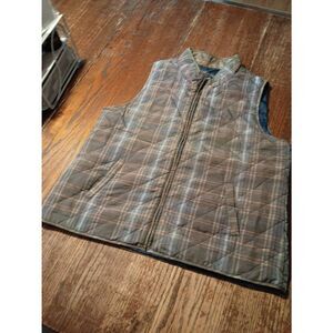 XL Relativity Sleeveless Front Zip Grey Blue Tan Vest Outerwear